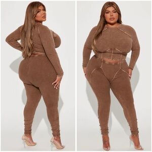 Jaime Legging Set - Sz 1X - Brown